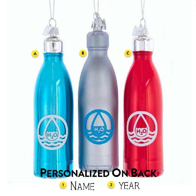 Personalized Glass Water Bottle Ornaments