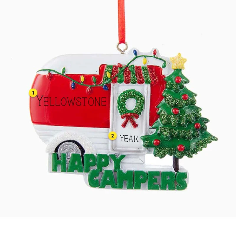 Personalized Happy Campers Ornament