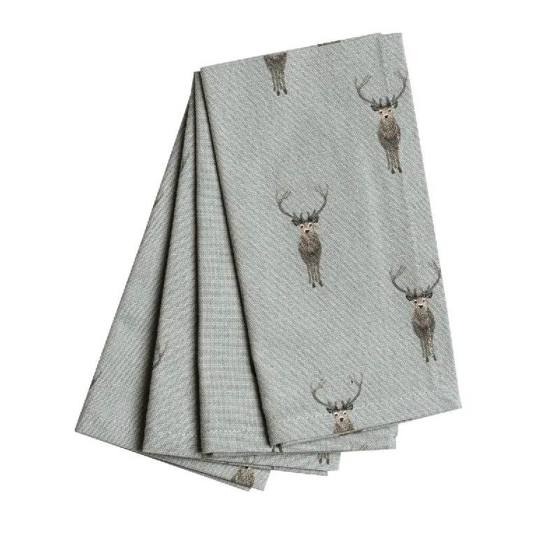 Highland Stag Napkins (Set of 4)