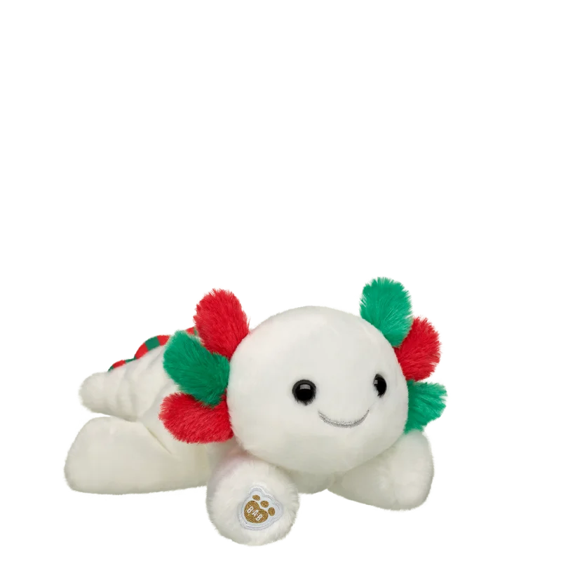 Build-A-Bear Mini Beans Festive Fun Axolotl Stuffed Animal - Limited Edition