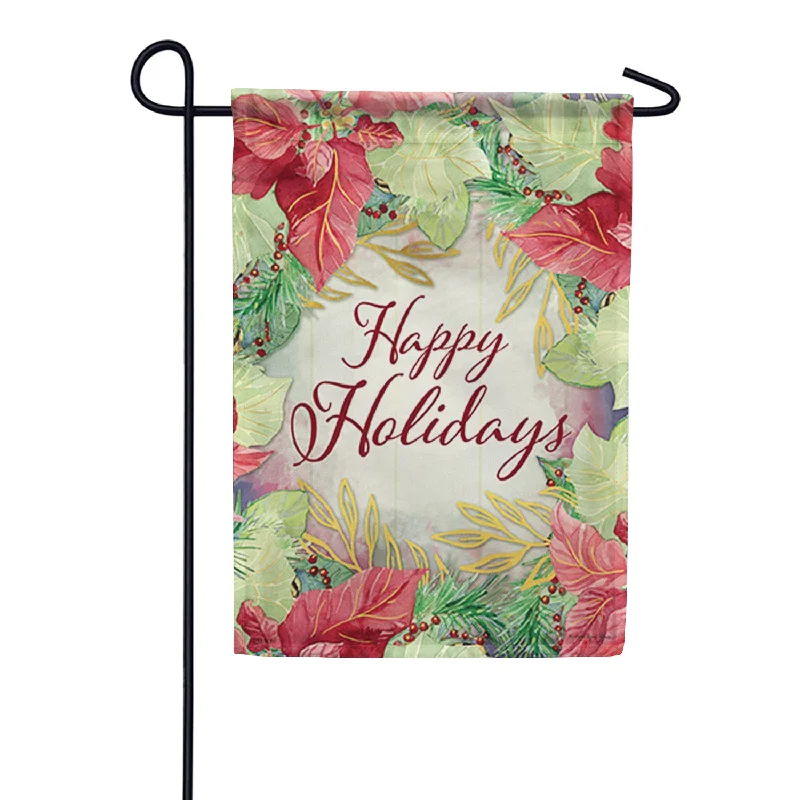 Holiday Wishes Garden Flag