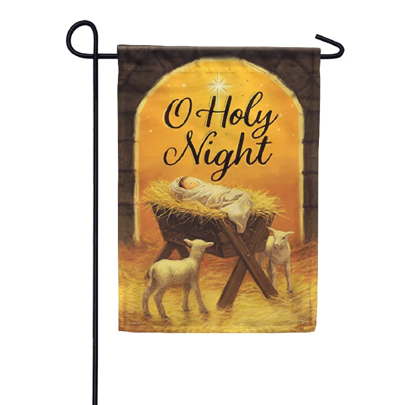 Holy Night Nativity Garden Flag