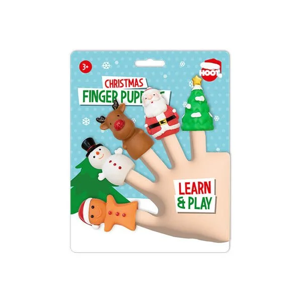 Hoot Christmas Finger Puppets