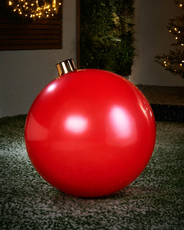 Inflatable Christmas Bauble, Red, 66 cm