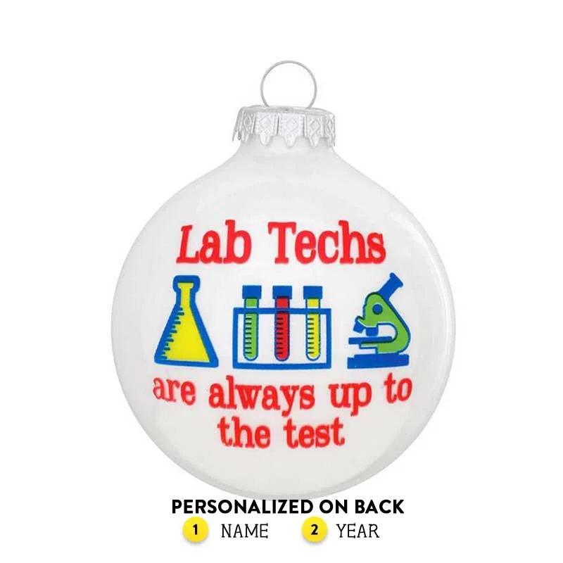 Personalized Lab Tech Ornament