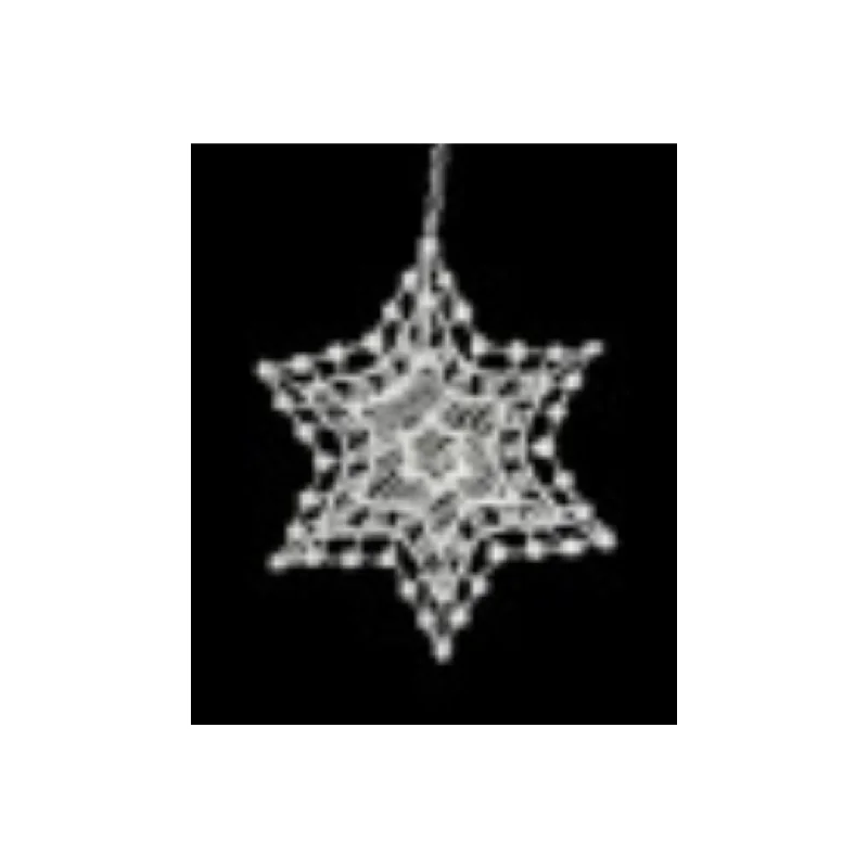 Lace Small Snowstar Three Ornament by StiVoTex Vogel