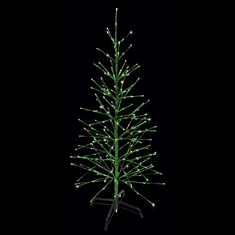 LED 4' Green Twig Tree with Green Tape