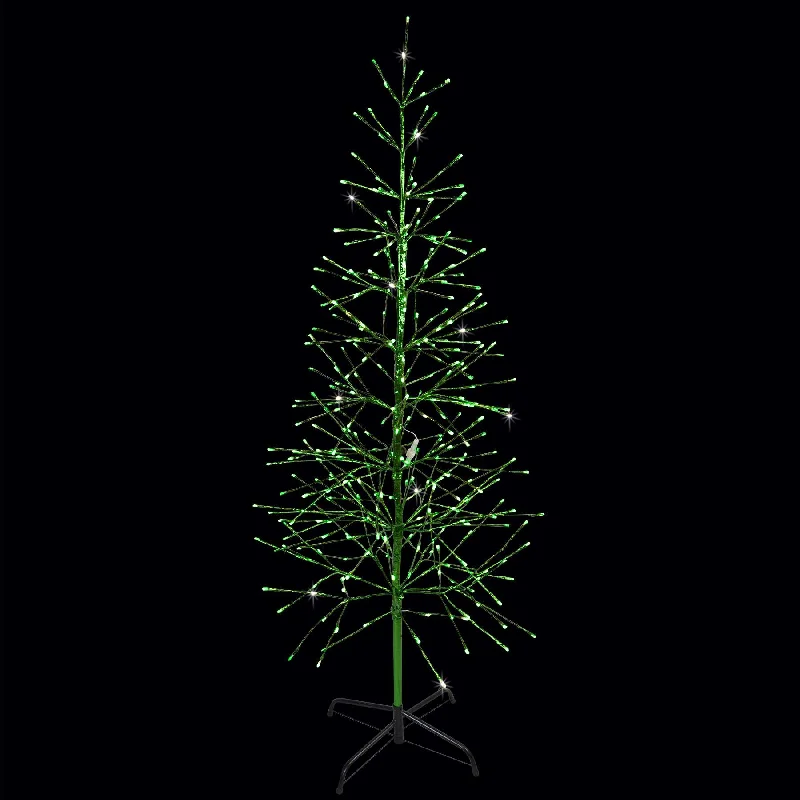 LED 5.5' Green Twig Tree with Green Tape