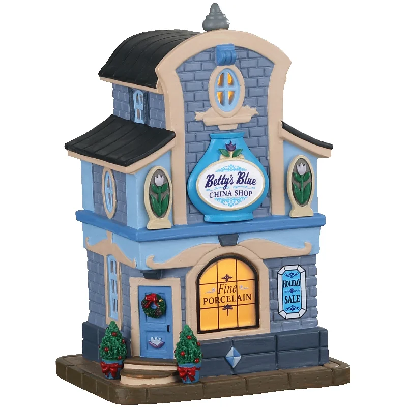 Lemax Caddington Village Lighted Building: Betty's Blue China Shop #05676