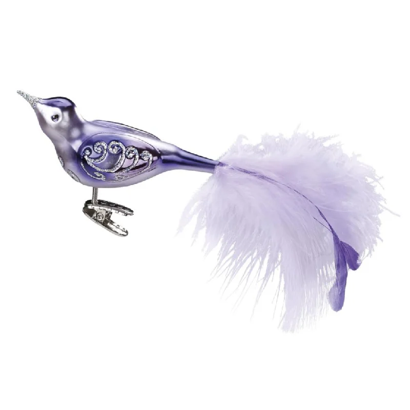 Lilac Bird Ornament by Inge Glas of Germany by Inge Glas of Germany