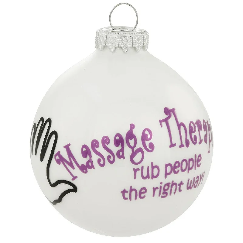 Personalized Massage Therapist Bulb Ornament