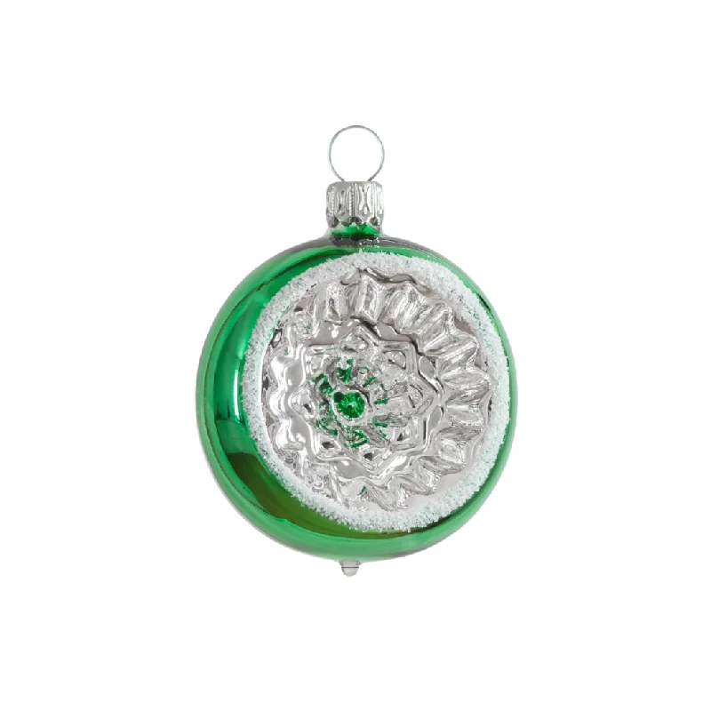 Reflector, 6cm, green by Glas Bartholmes