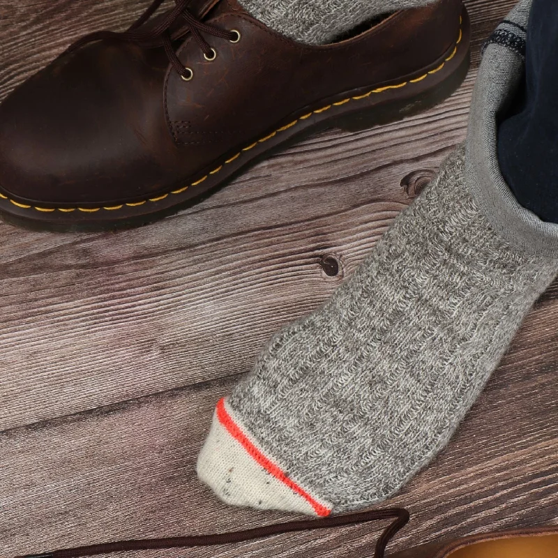 Men's Striped Cuff British Wool Socks