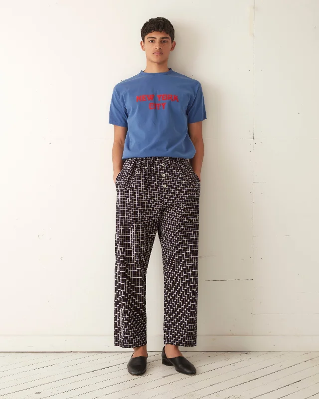 Midnight Grid Pajama Pant