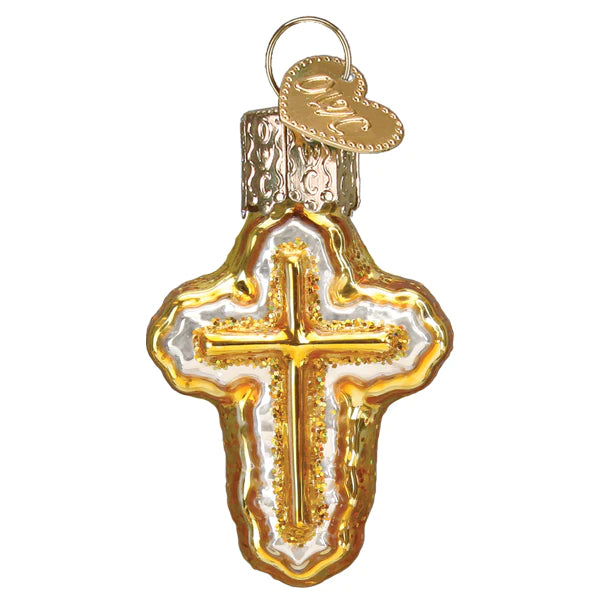 Mini Cross Ornament - Old World Christmas