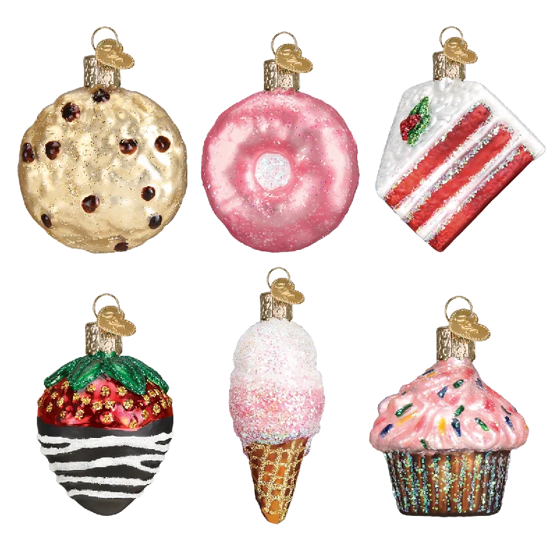 Mini Dessert Ornament Set - Old World Christmas