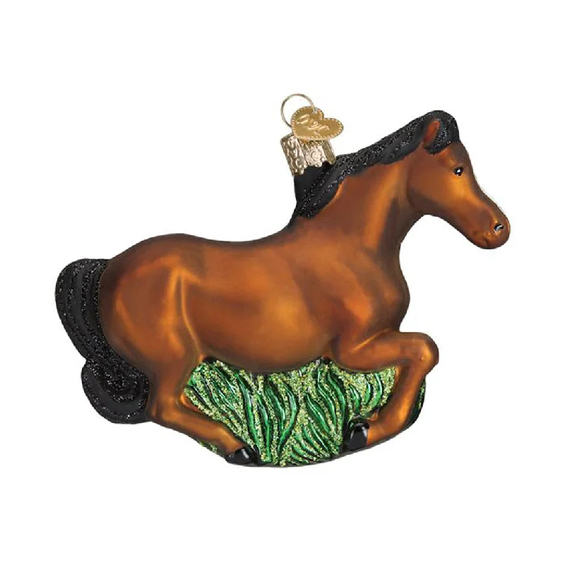 Brown Mustang Horse Ornament - Old World Christmas