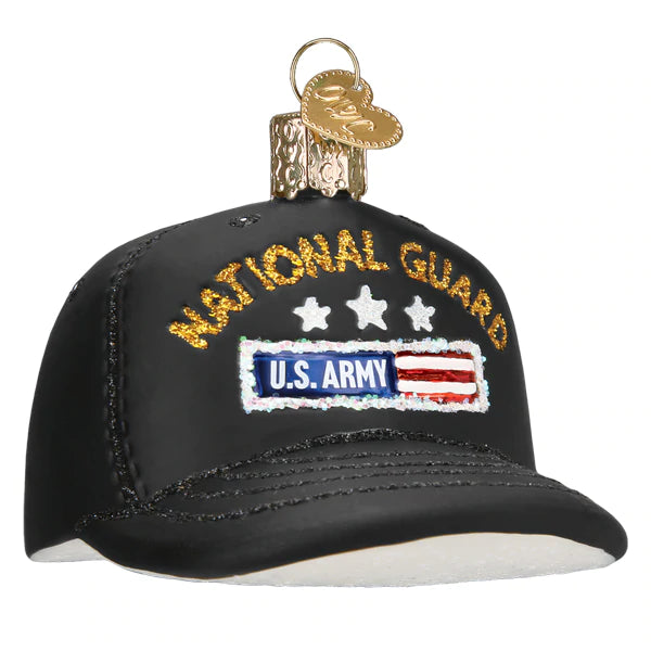 National Guard Cap Ornament - Old World Christmas