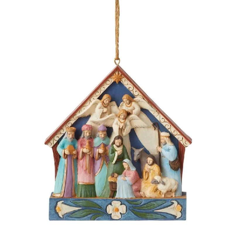 Nativity Stable Ornament - Jim Shore