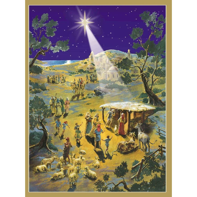 Nativity, Star over Bethlehem Advent Calendar by Richard Sellmer Verlag