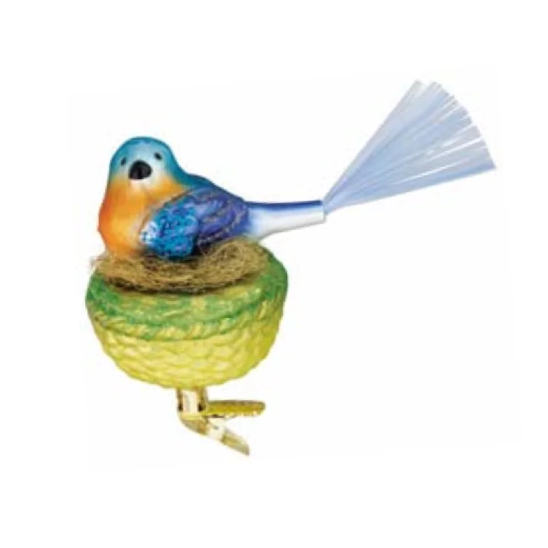 Nestled Feathers Bird Ornament by Inge Glas of Germany