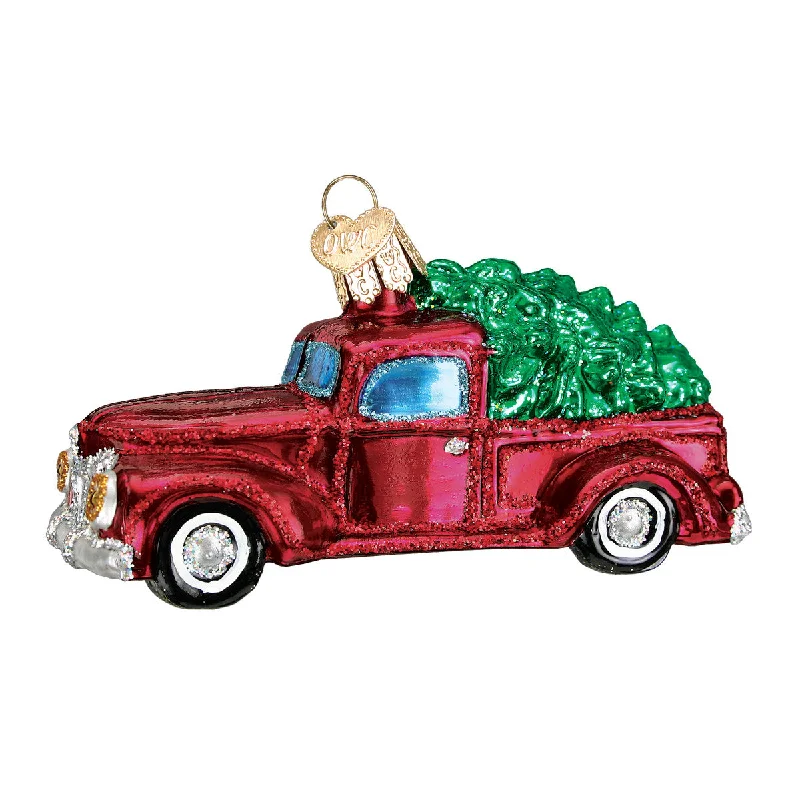 Old Truck with Tree Ornament - Old World Christmas