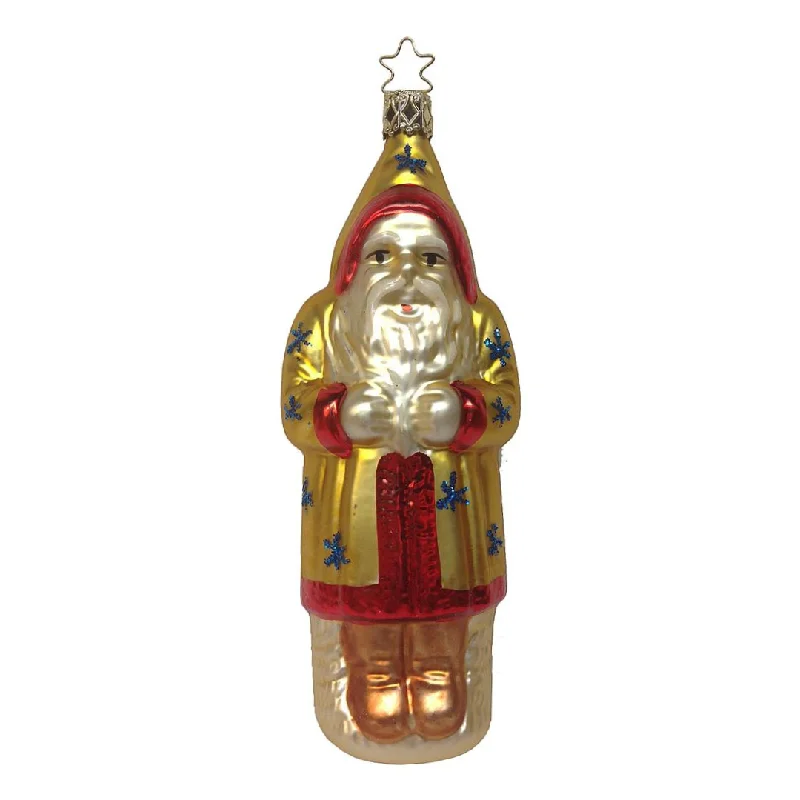 On a Mission, Santa Ornament by Inge Glas of Germany