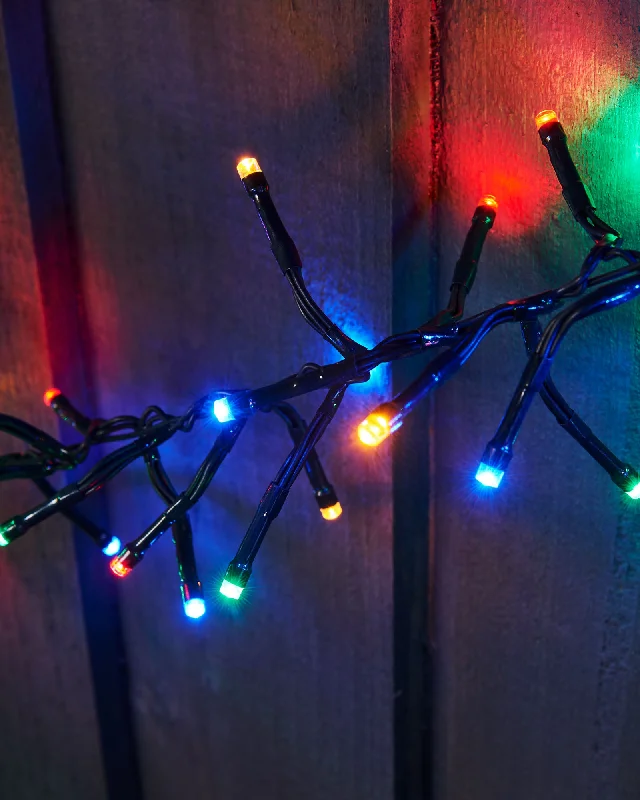 Outdoor Cluster Multi-Function 900 LED Light String, Multi Colour