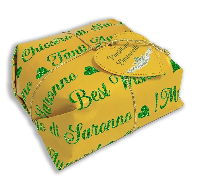 Chiostro Di Saronno Limoncello Panettone Best Wishes Hand Wrapped