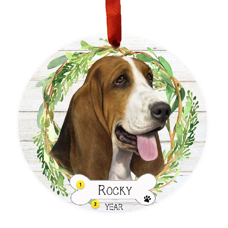 Personalized Basset Hound Ornament