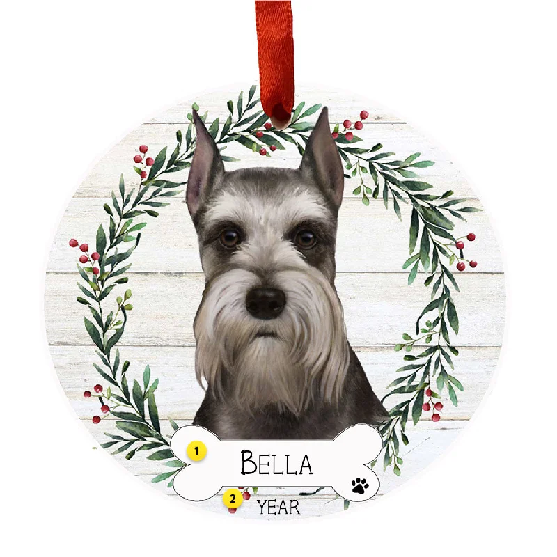 Personalized Schnauzer Ornament