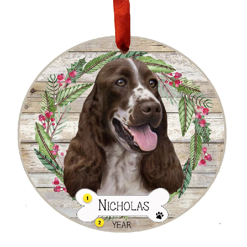 Personalized Springer Spaniel Ornament