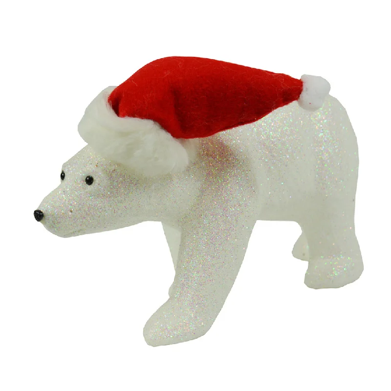 Polar Bear with Santa Hat Figurine by Ino Schaller