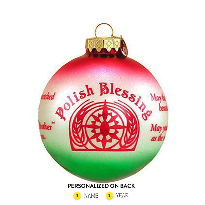 Personalized Polish Blessings Ornament