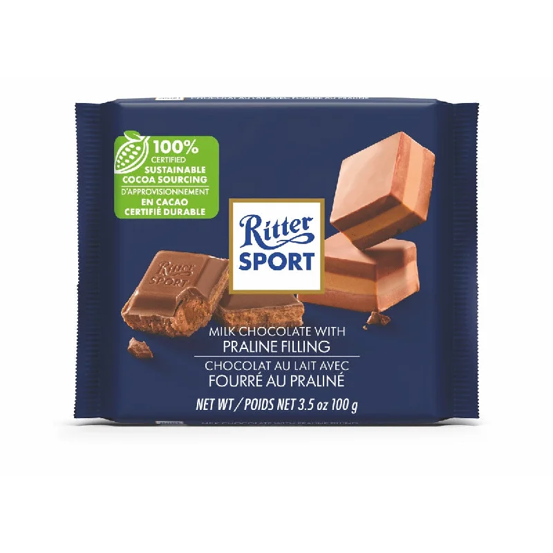 Ritter Sport Milk Chocolate With Praline Bar