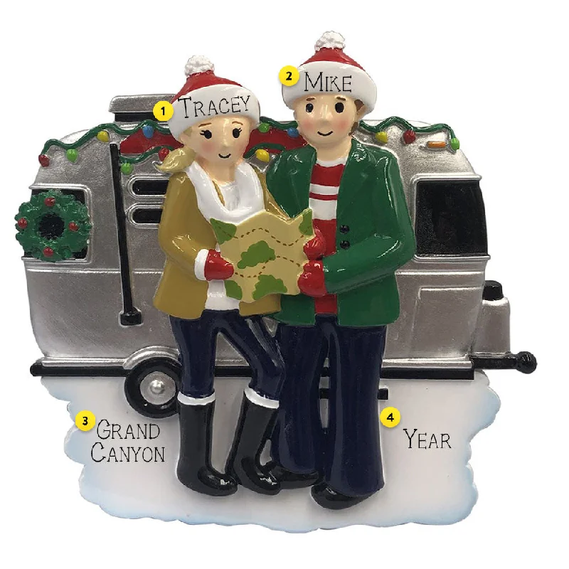 Personalized RV Couple Ornament