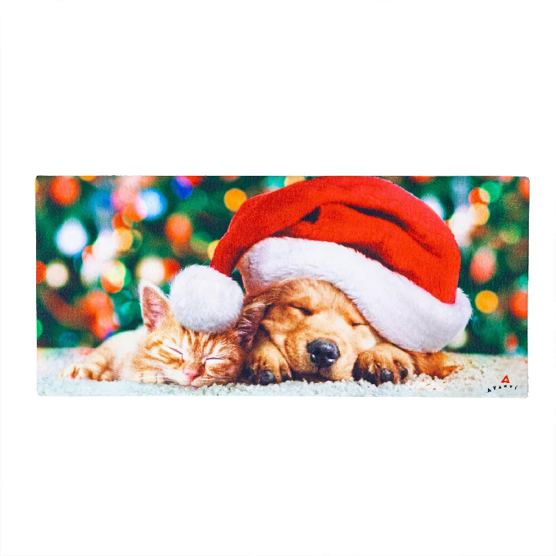 Santa Puppy and Kitten Sassafras Switch Mat