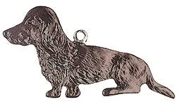 Sausage Dog Ornament by Kuehn Pewter