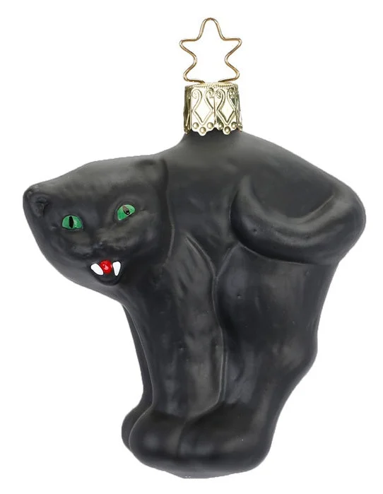 Scaredy Cat Ornament by Inge Glas of Germany