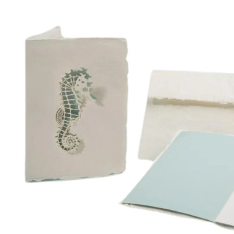 Seahorses, Handmade card by Formes-Berlin