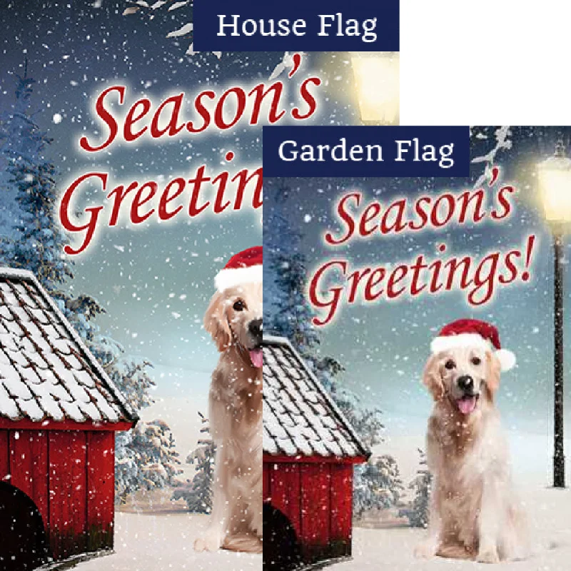 Season's Greetings! Flags Set (2 Pieces)