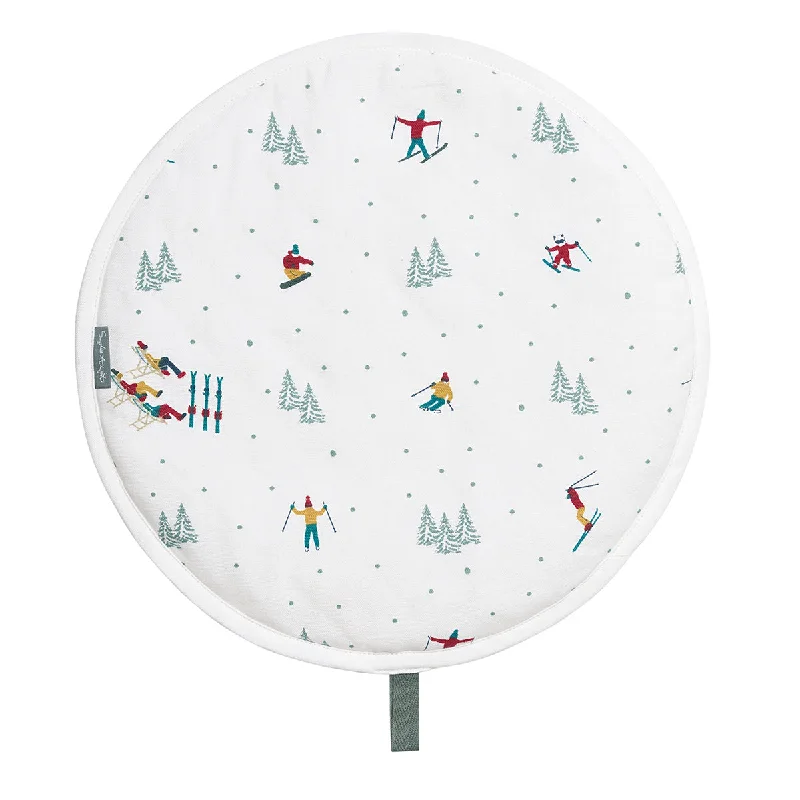 Skiing Circular Hob Cover