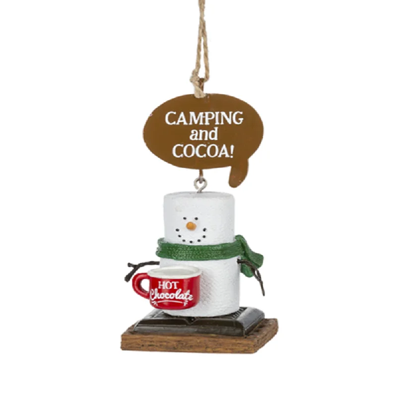 S'mores Camping and Cocoa Ornament