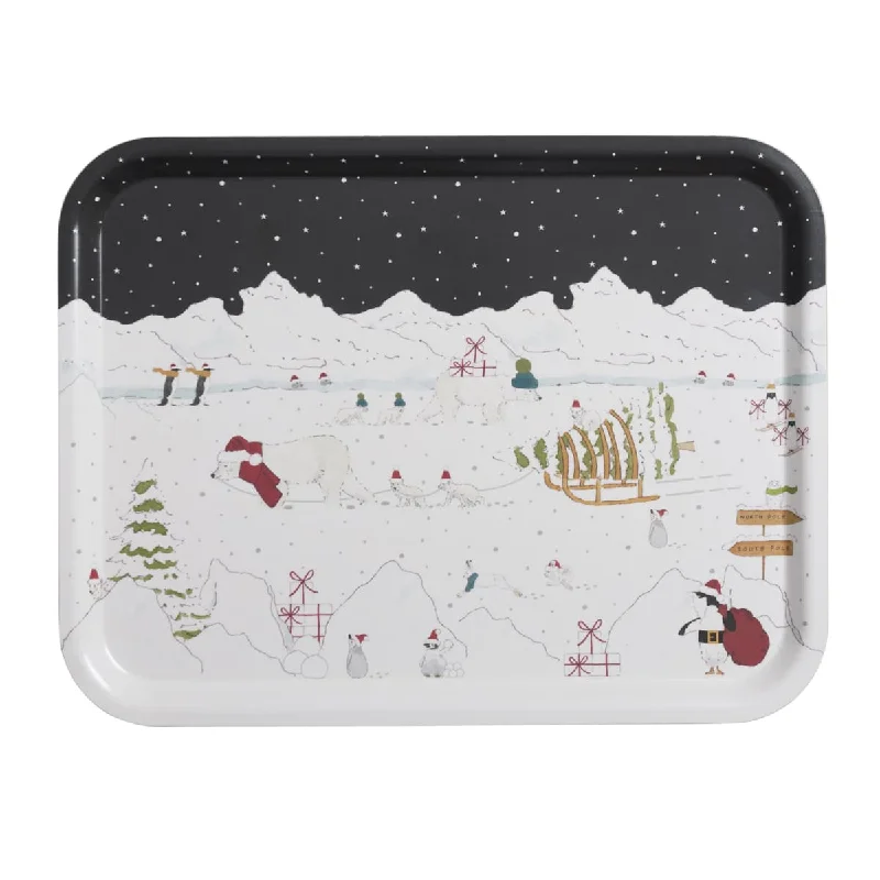 Snow Season Serving Tray - Large