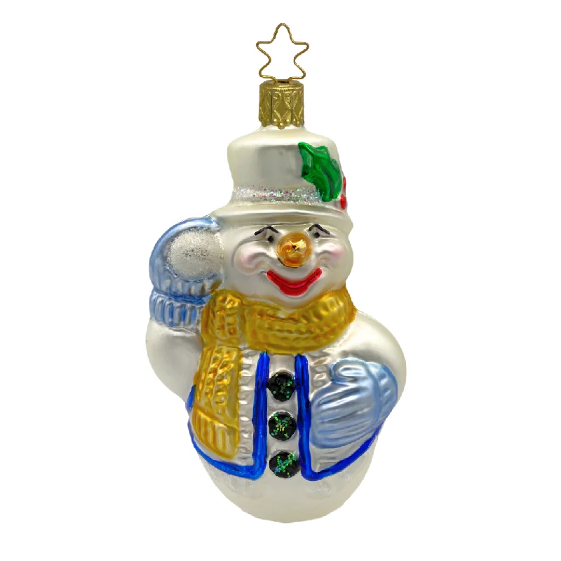 Snowman with Snow Ball by Inge Glas of Germany