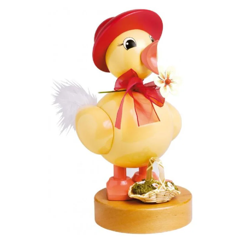 Spring Chick with hat figure, red by KWO