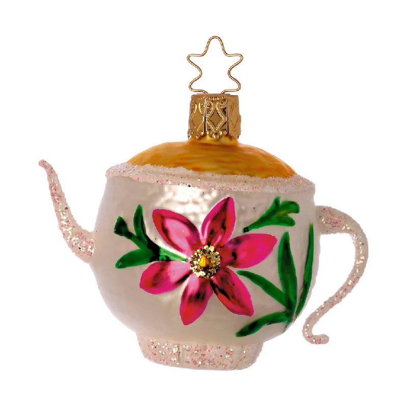 Spring Tea Teapot Ornament by Inge Glas of Germany