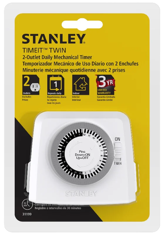 Stanley TimeIt™ Twin Mechanical Timer