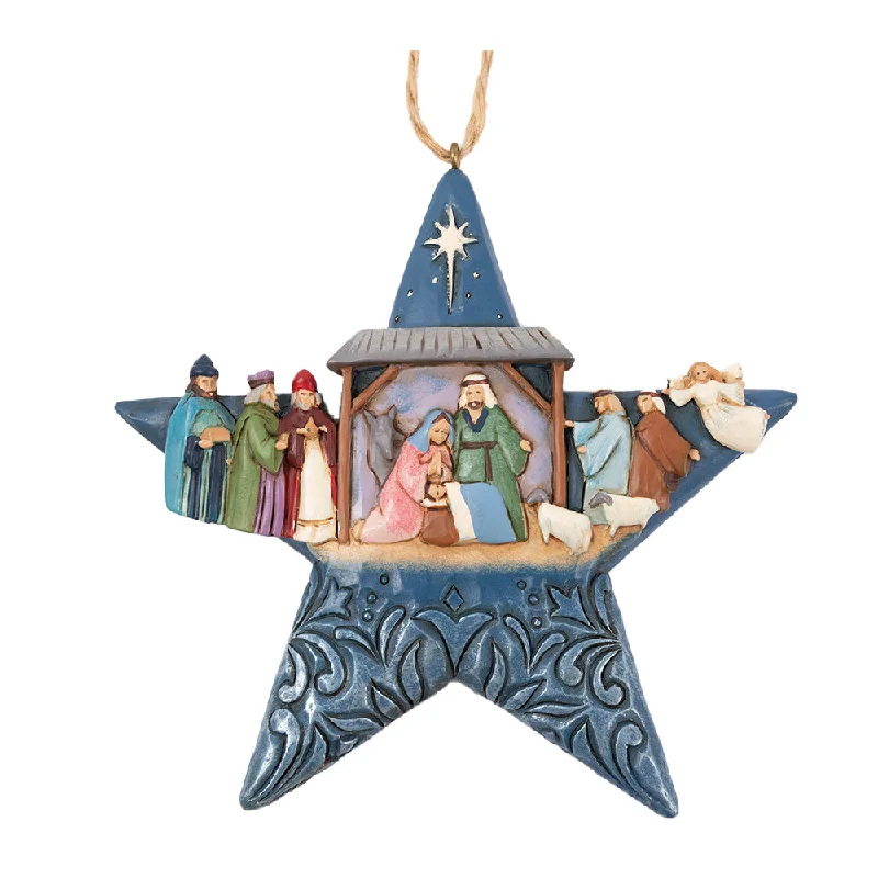 Star with Nativity Scene Ornament - Jim Shore