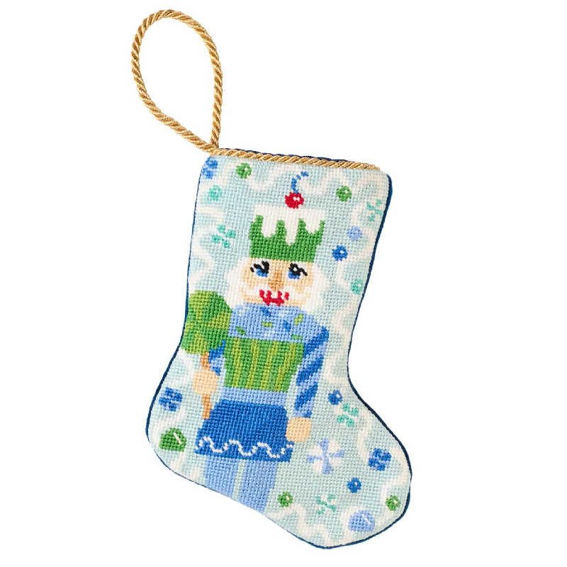 Sugary Sweet Nutcracker in Blue Bauble Stocking